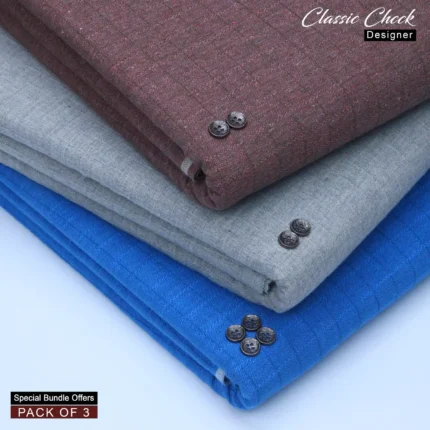 PACK OF 3 - CODE-335+336+340 / CLASSIC CHECK DESIGNER